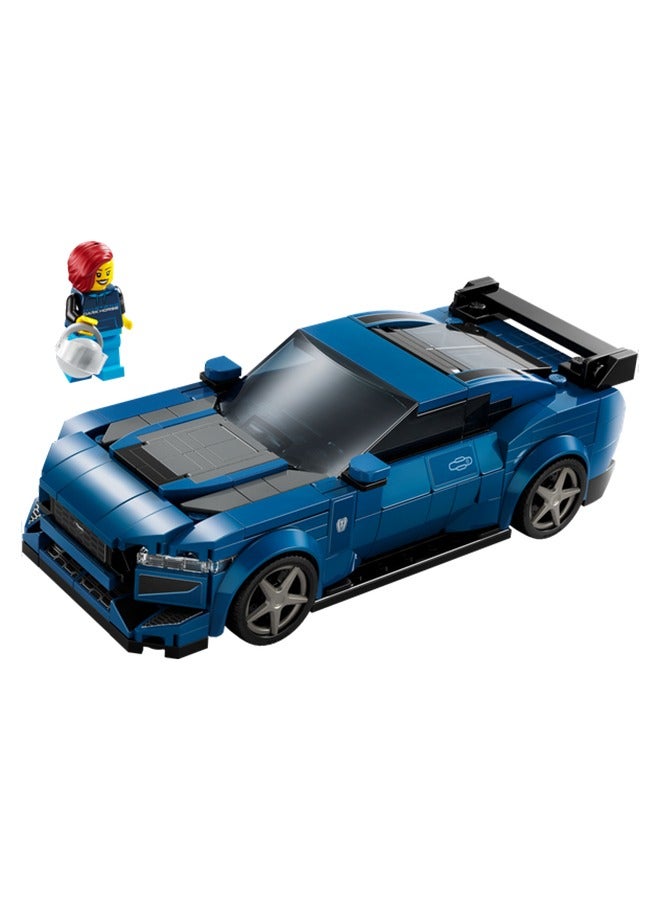 Speed Champions Ford Mustang Dark Horse Sports Car Toy Vehicle for 9 Plus Year Old Boys & Girls, Buildable Model Set with Driver Minifigure, Kids' Bedroom Decoration, Birthday Gift Idea 76920 (344 pieces)