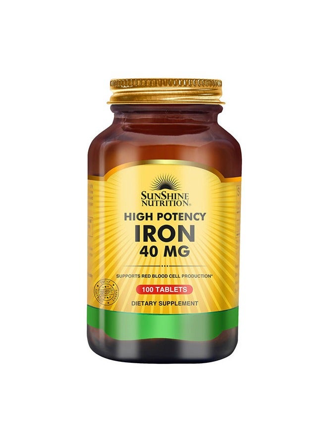 High Potency Iron 40 mg: Essential Support for Red Blood Cell Production