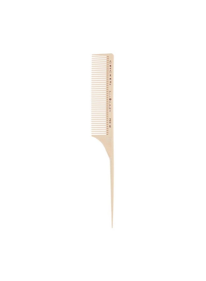 Silkomb Pro60 Medium Tooth Rattail Professional Hair Stylist Comb For Teasing Sectioning Parting Lifting Styling Coloring Hair