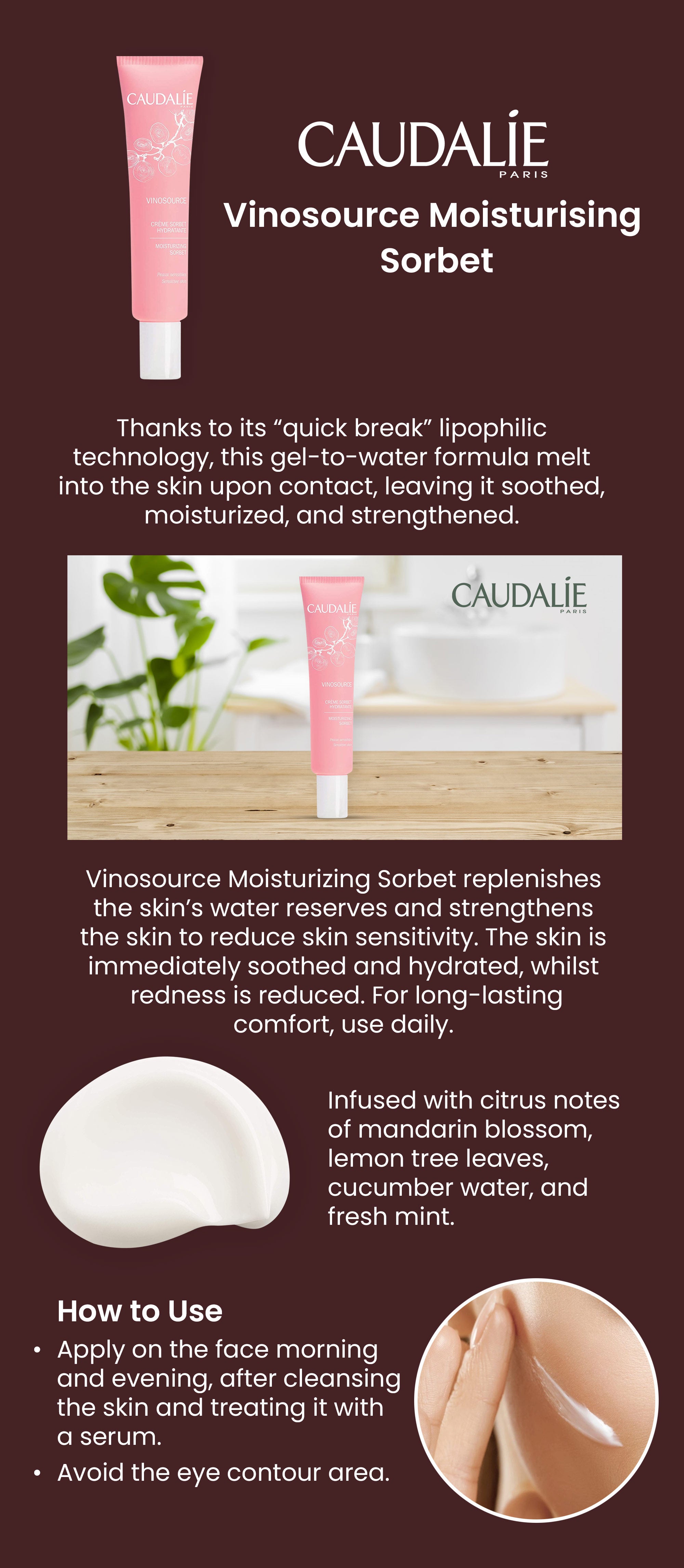 Vinosource Moisturising Sorbet 40ml