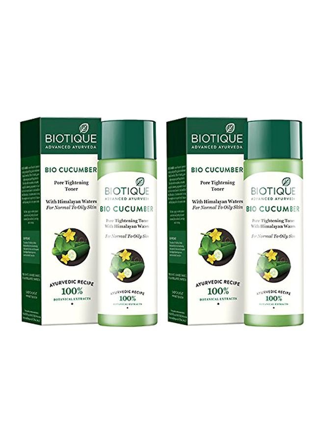 2-Piece Bio Cucumber Pore Tightening Freshener with Himalayan Waters 120ml