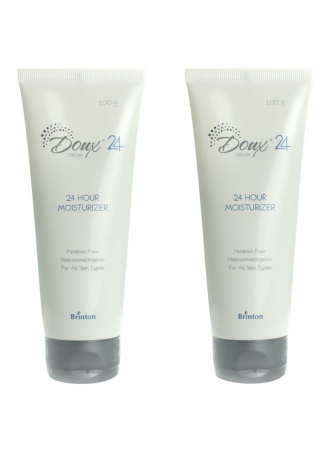 2-Piece 24 Hours Moisturizer Cream Set 100grams