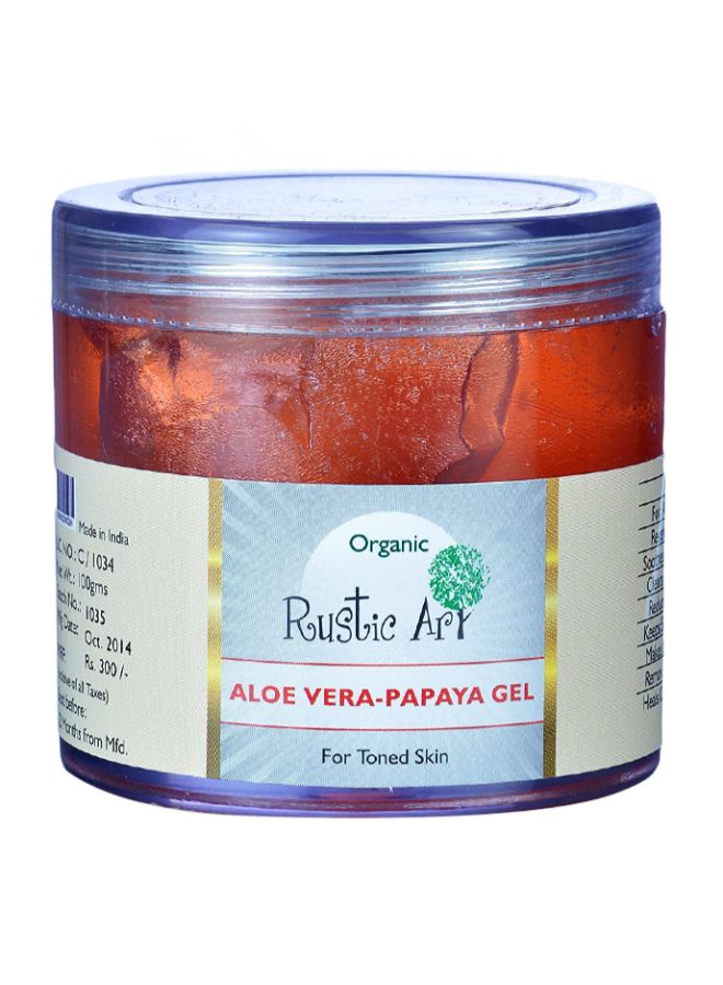 Organic Aloe Vera Papaya Gel Brown 100grams