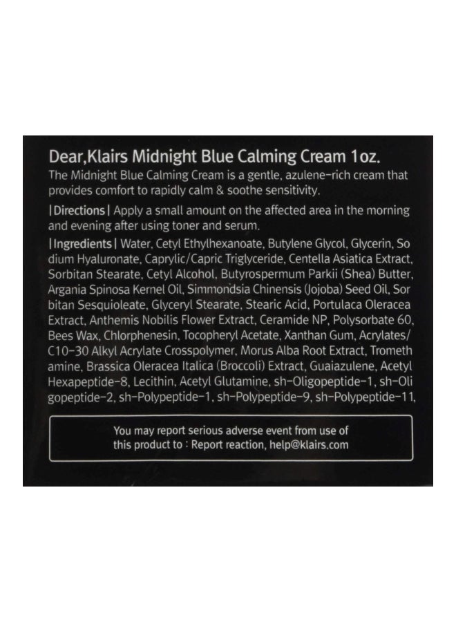 Midnight Blue Calming Cream 30ml