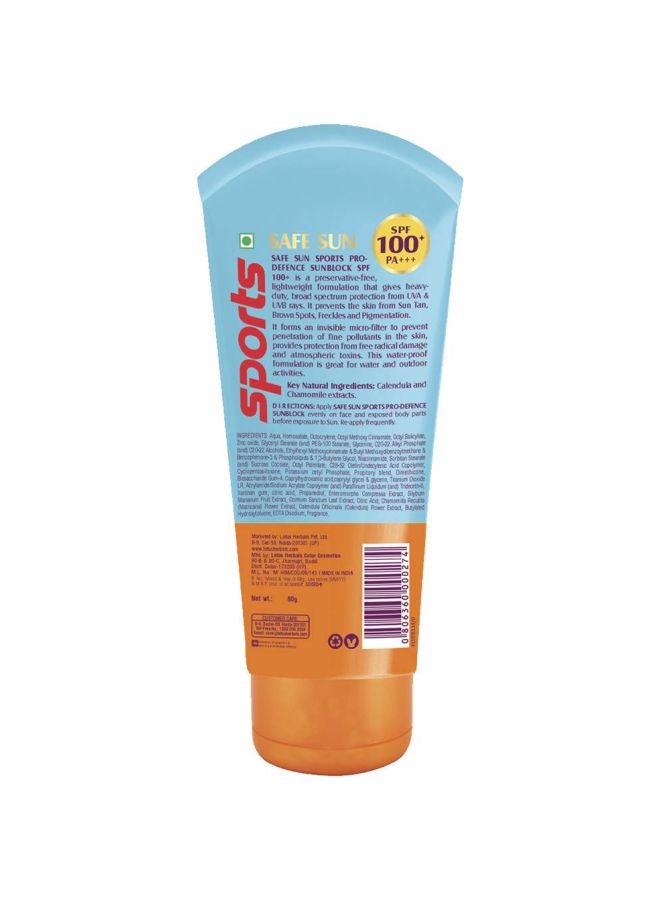 Safe Sun Pro-Defence Sunblock 80grams