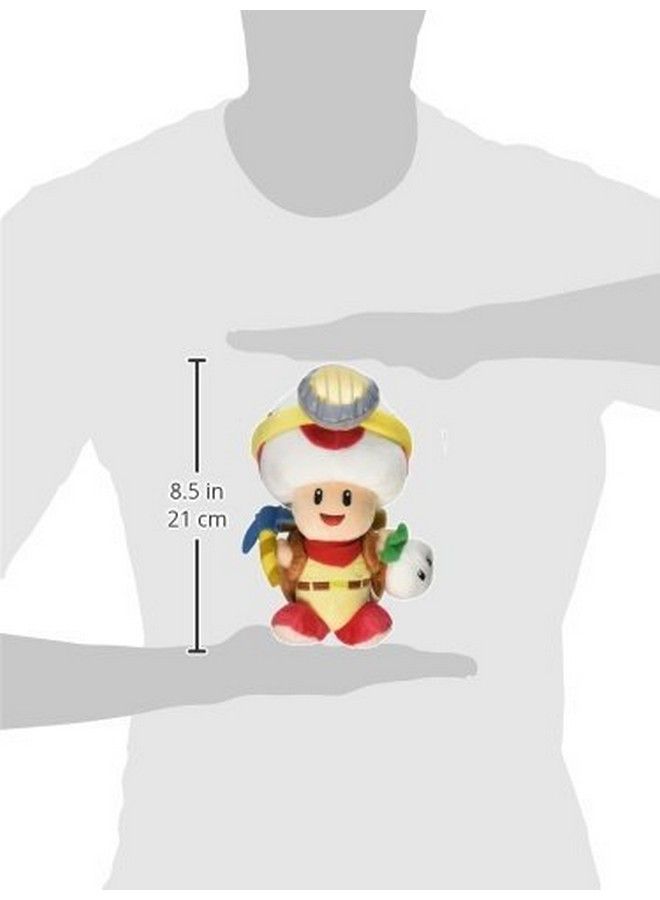 Super Mario Bros. Captain Toad Standing Pose Stuffed Plush, 9