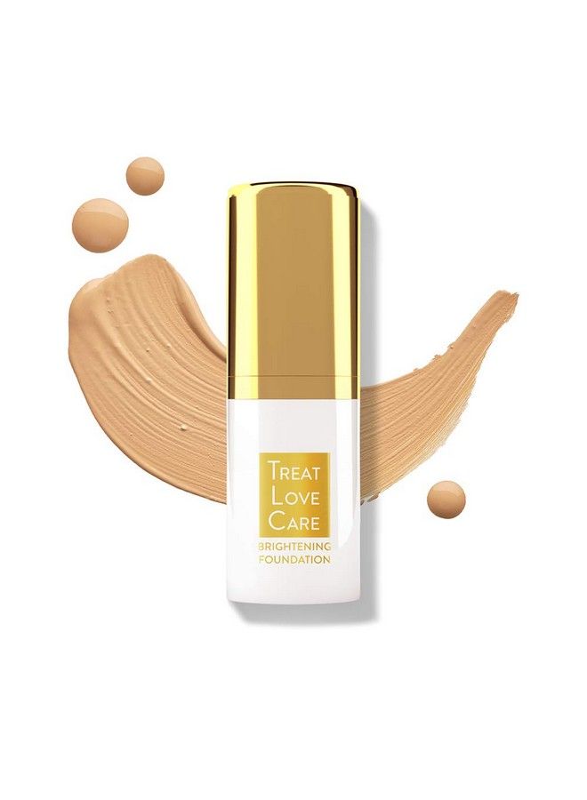 Treat Love Care Brightening Foundationvivid (Nude)14 Ml; Enriched With Vitamins & Yeast Extracts; Liquid Foundation For Dusky Skin With Buildable Coverage & Luminous Finish