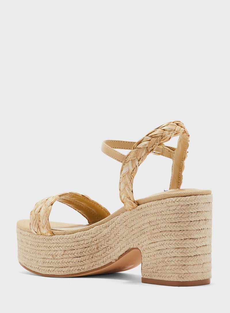 Rivva3 Mid Heel Wedge Sandals