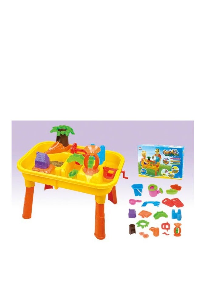 Sand and Water Play Beach Table Outdoor And Indoor Activity Summer Toys