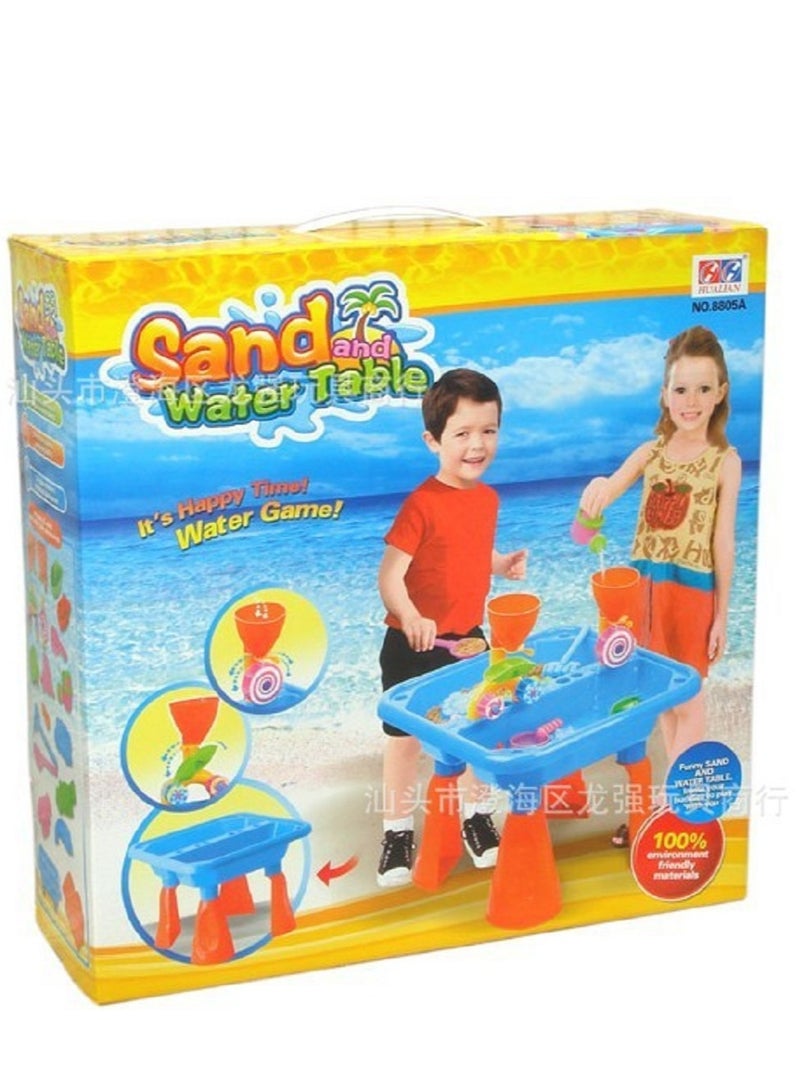 Sand and Water Play Beach Table Outdoor And Indoor Activity Summer Toys