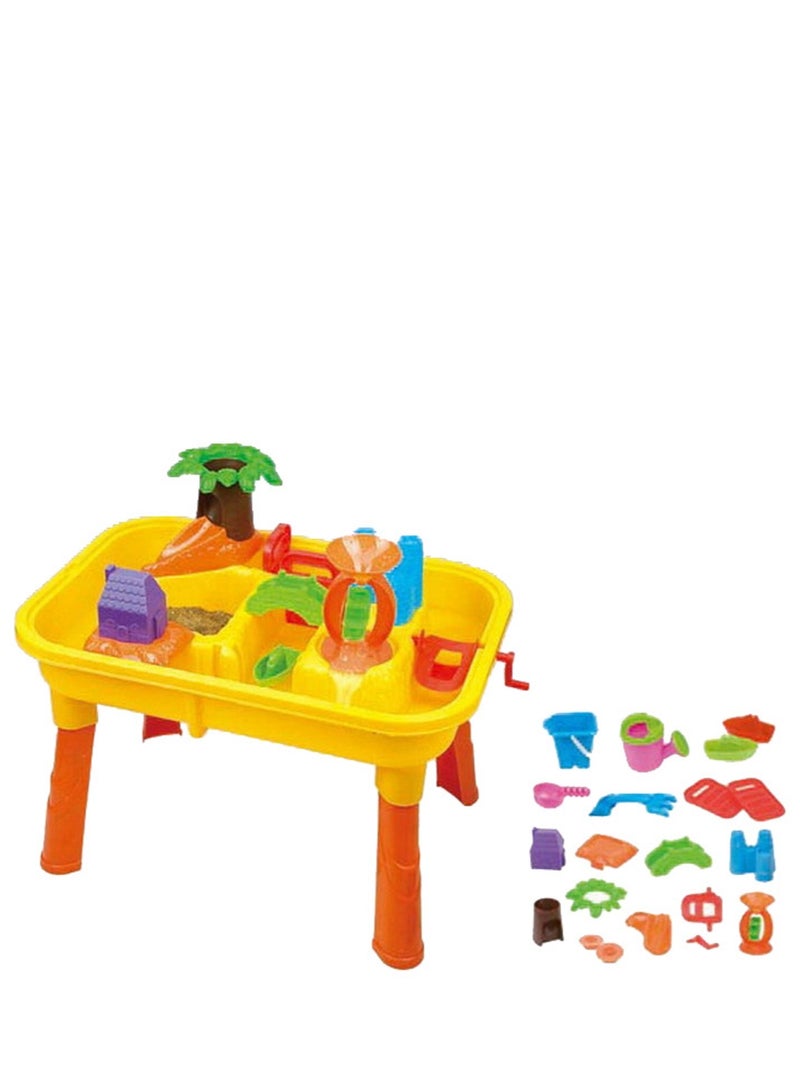 Sand and Water Play Beach Table Outdoor And Indoor Activity Summer Toys