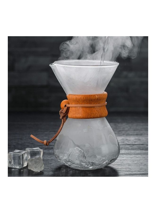 Filter Drip Brewing  Coffee Maker Pot Clear 19.5 x 11 x 10cm