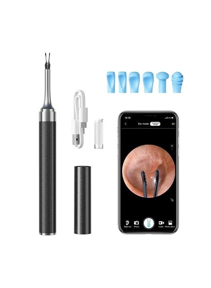 Ear Wax Removal, Ear Cleaner with Camera with 1080P, Ear Wax Removal Tool with 6 LED Light, Ear Wax Removal Kit with 8 Ear Pick, Ear Camera for iPhone, iPad, Android Phones