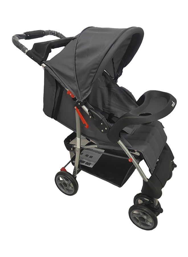 Easy  One Hand Fold Stroller With Multi-Postion Reclining Seat For Infant, 0 Months +, Dark Grey