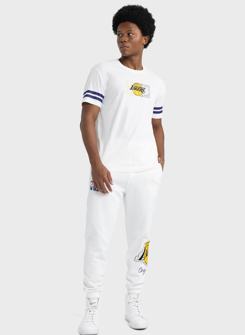 Defactofit Nba Los Angeles Lakers Standard Fit T-S
