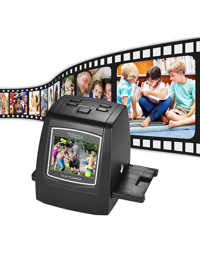 Film Scanner, High-Resolution, 14MP/22MP Film Slide Scanner, Convert 35mm 135mm 126mm 110mm 8mm Color Monochrome Slide Film Negative into Digital Picture, with 2.4 Inch LCD Display