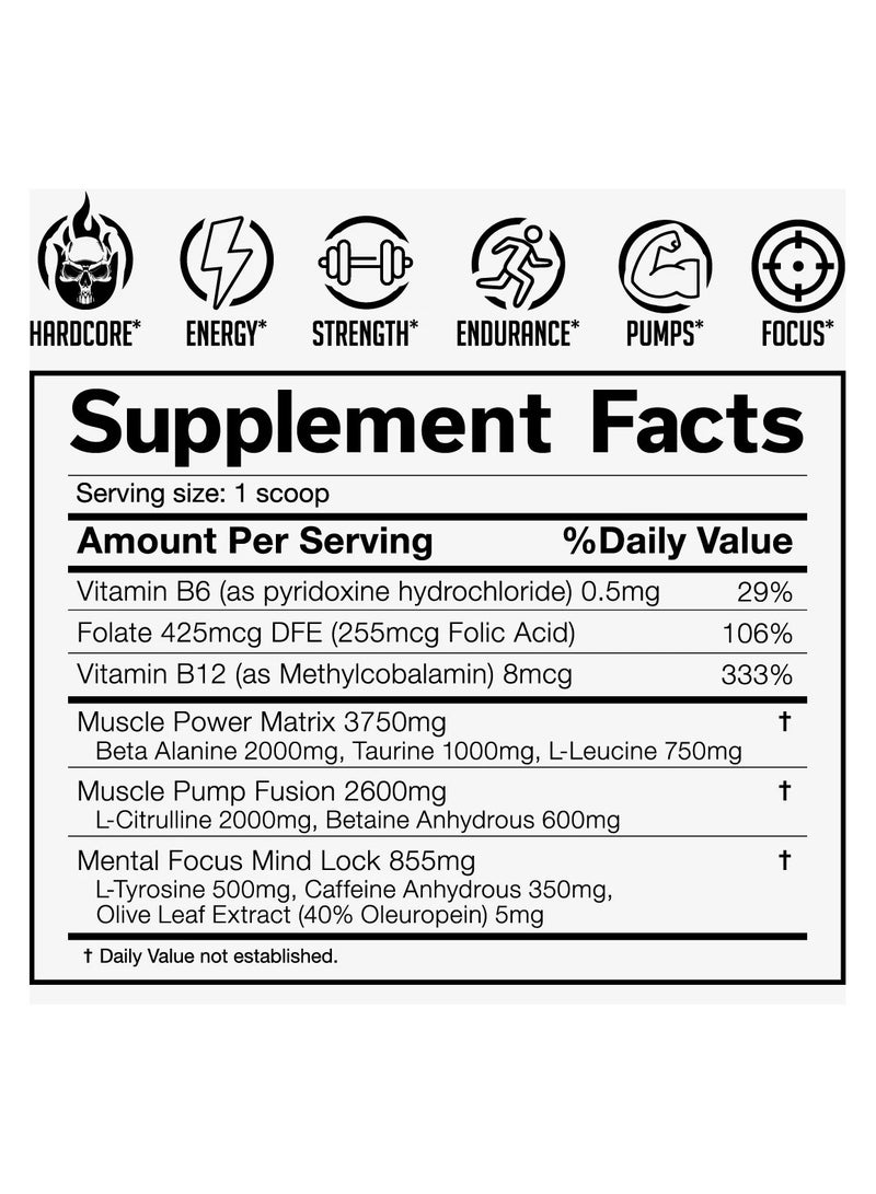 JNX Sports The Shadow Pre-workout 270g Green Apple Flavor 30 Serving