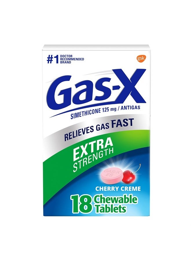 Extra Strength, Simethicone 125 mg, 18 Chewable Tablets