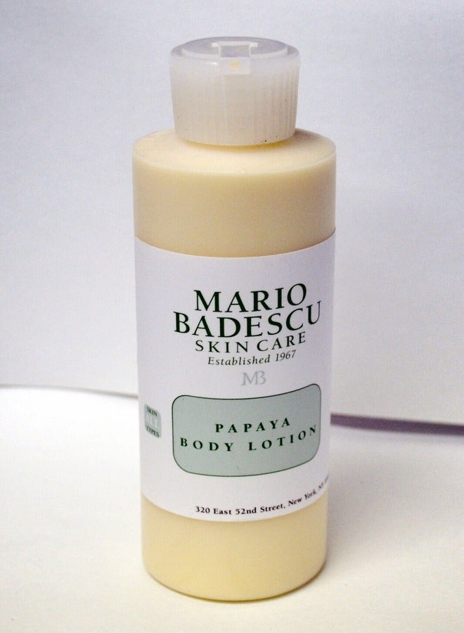 Mario Badescu Papaya Body Lotion, Nourishing and Softening Body and Hand Moisturizer For All Skin Types 177ml