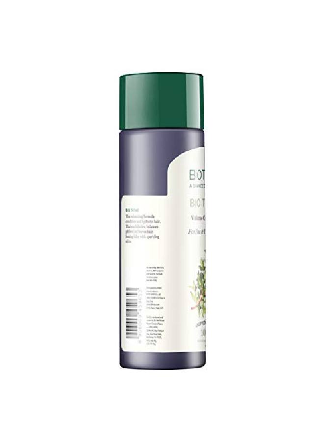 Bio Thyme Volume Conditioner For Fine & Thinning Hair 190 Ml/6.5 Oz. I Thickens Follicles, Balances Ph Level And Leaves Hair Looking Fuller With Sparkling Shine.