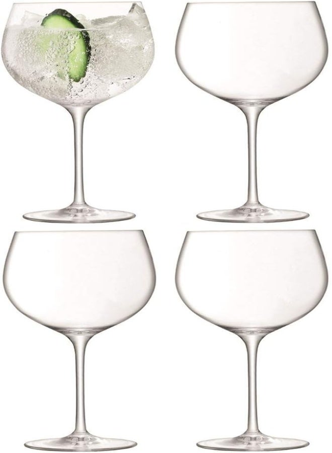 Lsa International Balloon Gin Balloon Glass 680 Ml Clear, Set Of 4, Dishwasher Safe, Bl03