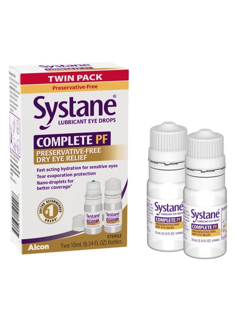 Preservative Free Dry Eye Drops 10 Ml Bottles