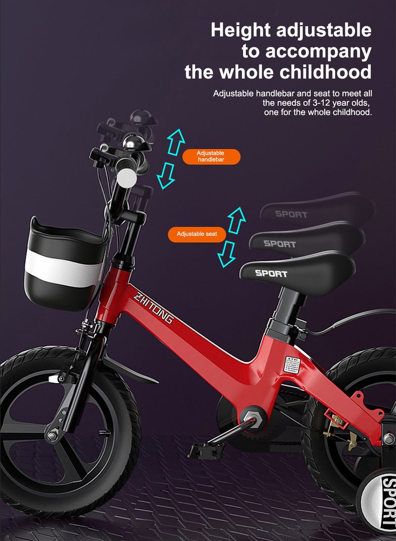 Children's Bicycle Boy Magnesium Alloy 3-6-7-10 Years Old Little Girl 4-8 Bicycle New Baby Middle and Large Children's Car