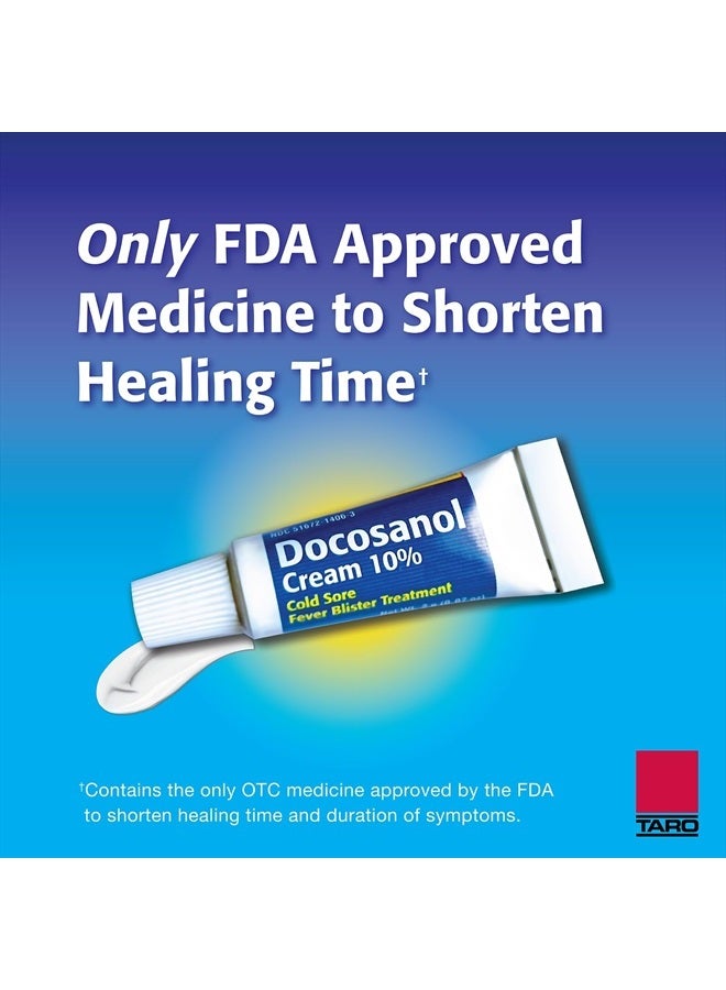 Cold Sore/Fever Blister Treatment - Docosanol 10% Cream (0.07 oz - 2 Tube)