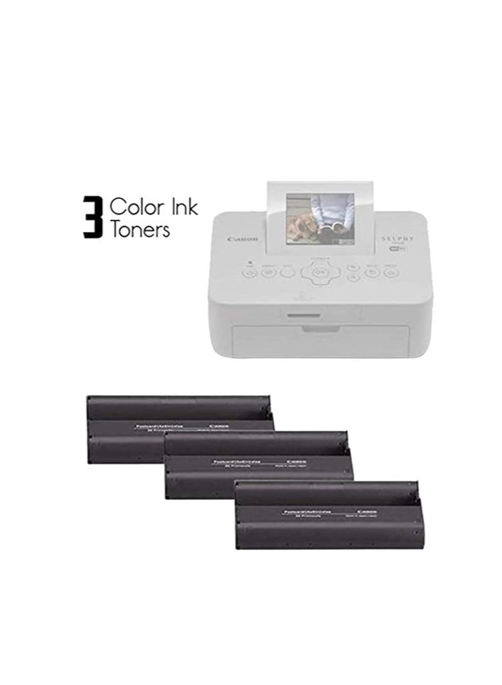 Canon KP-108IN Color Ink Paper Set for Canon Selphy CP910/CP810 Photo Printer, 108 Sheets, White