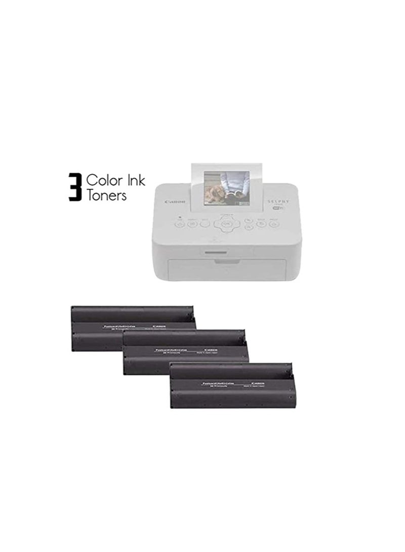 Canon KP-108IN Color Ink Paper Set for Canon Selphy CP910/CP810 Photo Printer, 108 Sheets, White