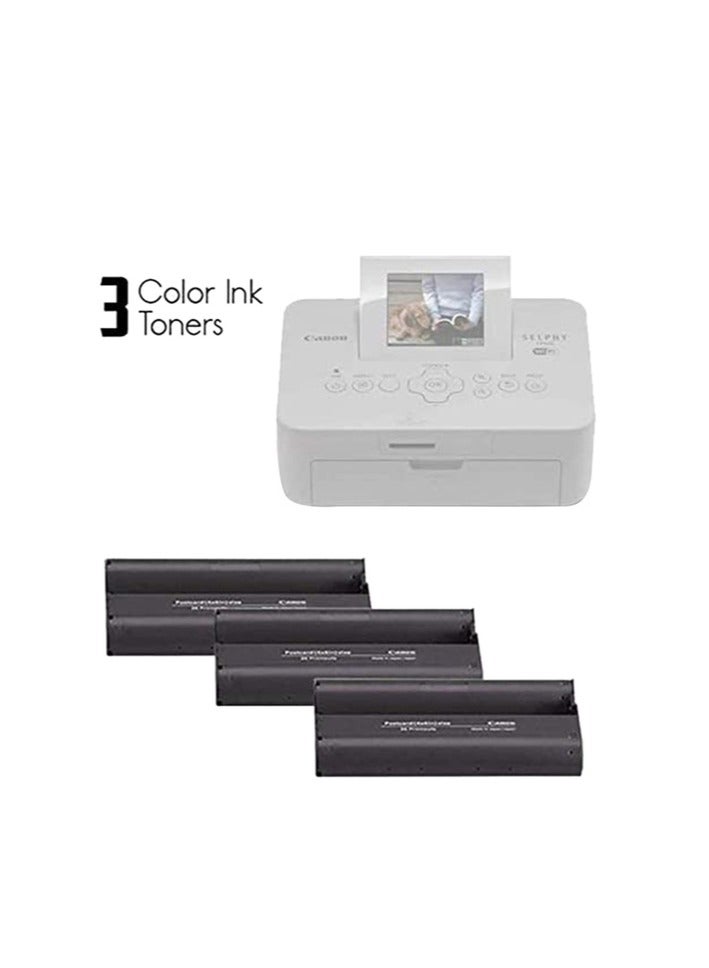 Canon KP-108IN Color Ink Paper Set for Canon Selphy CP910/CP810 Photo Printer, 108 Sheets, White