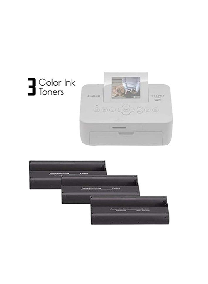 Canon KP-108IN Color Ink Paper Set for Canon Selphy CP910/CP810 Photo Printer, 108 Sheets, White