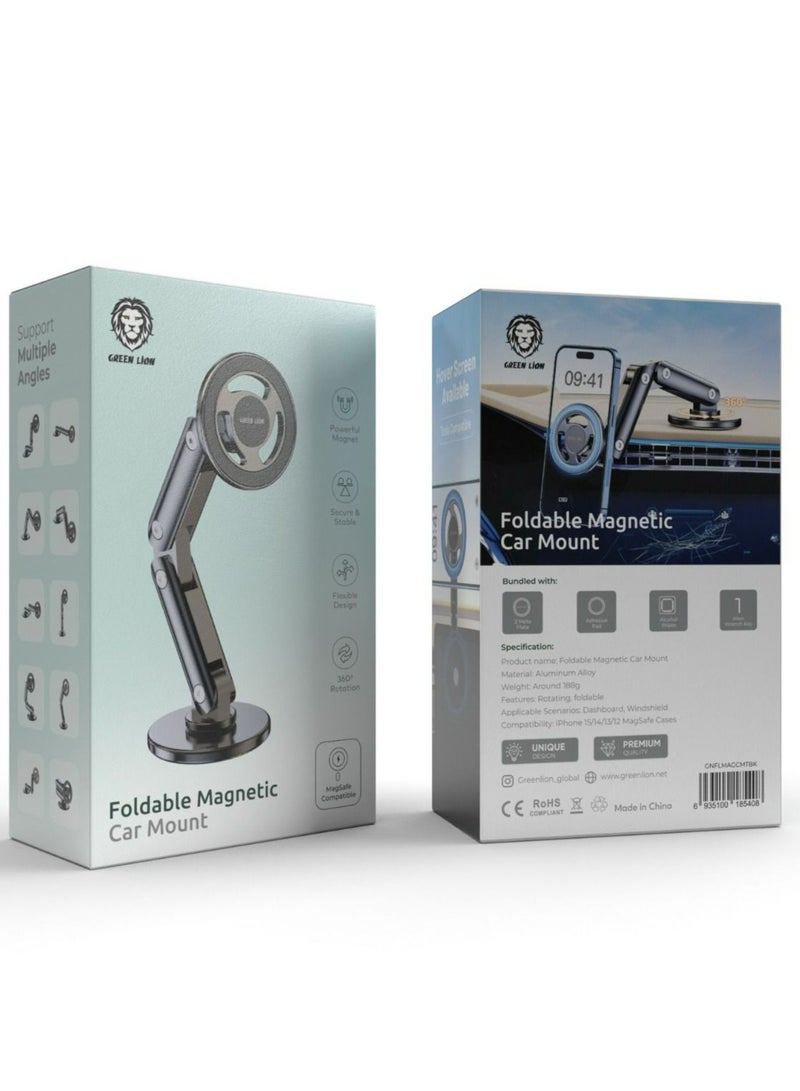 Foldable Magnetic Car Mount -Black