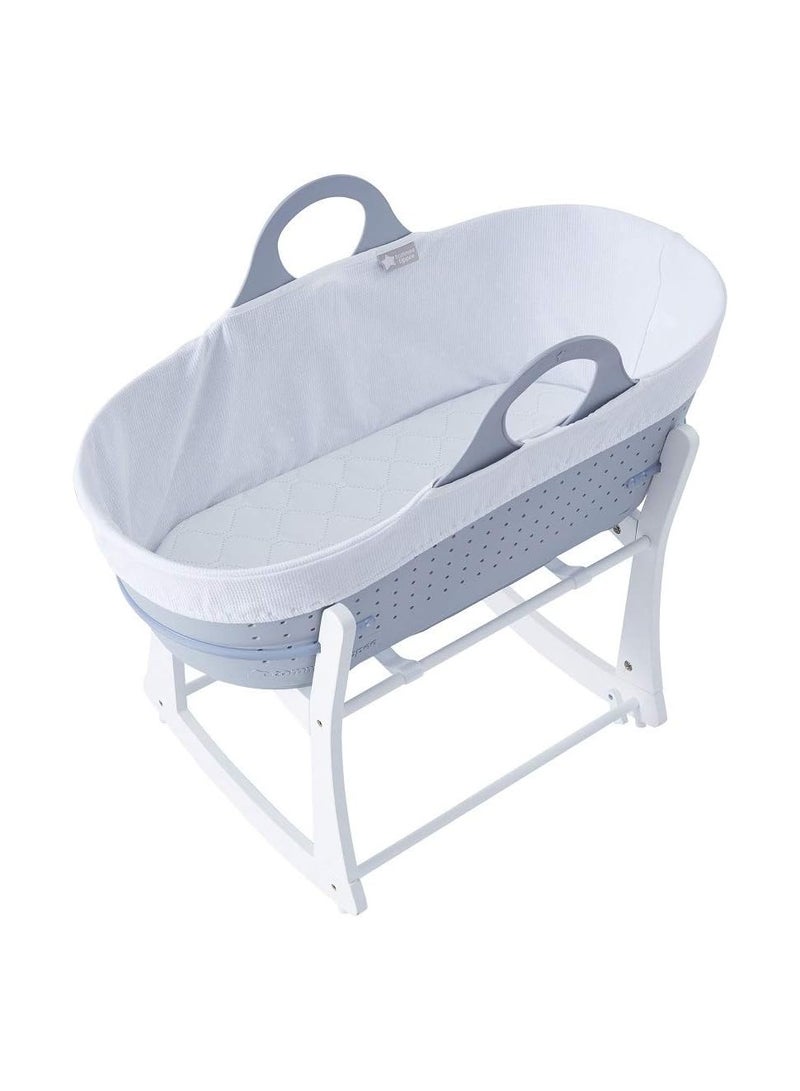 Tommee Tippee Sleepee Moses Basket With Stand - Grey/White