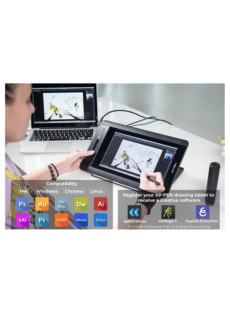 Artist 12 11.6 inch FHD Drawing Graphic Tablet with Multifunction Pen and Holder