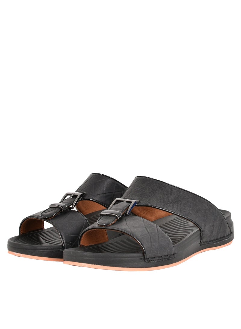 Mens  Stylish Black Arabic Sandals