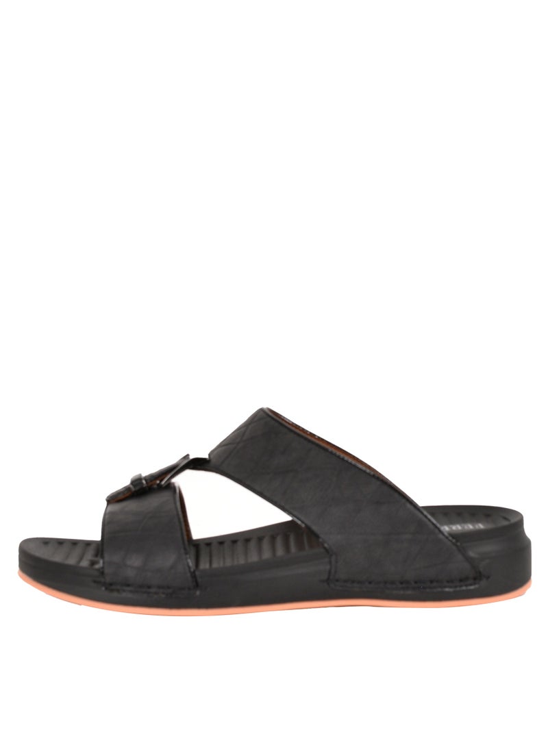 Mens  Stylish Black Arabic Sandals