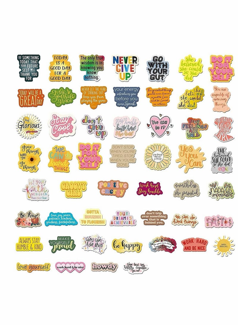 200Pcs Inspirational Words Stickers Pack, Motivational Quote for Teens and Adults,Vinyl Decals Water Bottles Laptop Phone Case