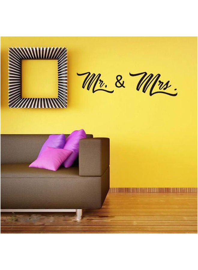 valentine'day lover word Living Room Wall Stickers Sofa background wall papers Black 12X60cm