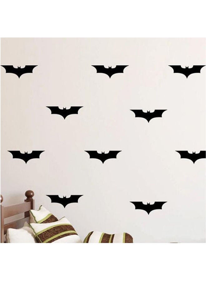 Custom Made Color 24Pcs/Set Batman Diy Wall Sticker Black