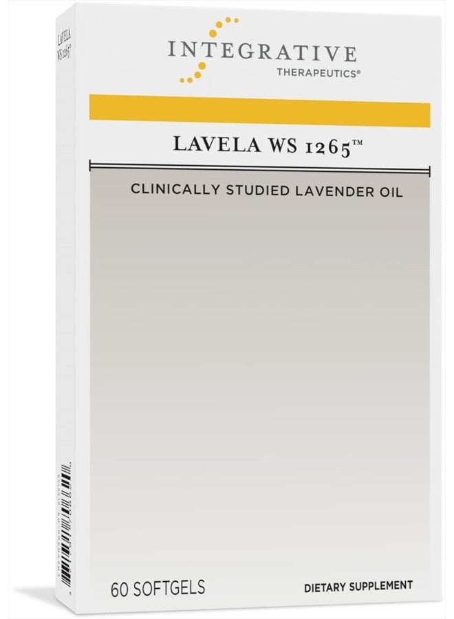– Lavela WS 1265 - Clinically Studied Lavender Essential Oil Supplement - Calms Nervousness* - Reduces Stress* - 60 Softgels