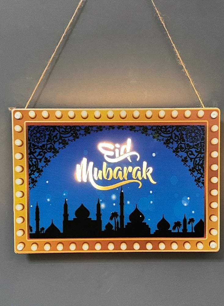 Layout Decoration LED Hanging Paintings Wall Decoration Ramadan Eid Al Adha And Eid Mubarak Decorations