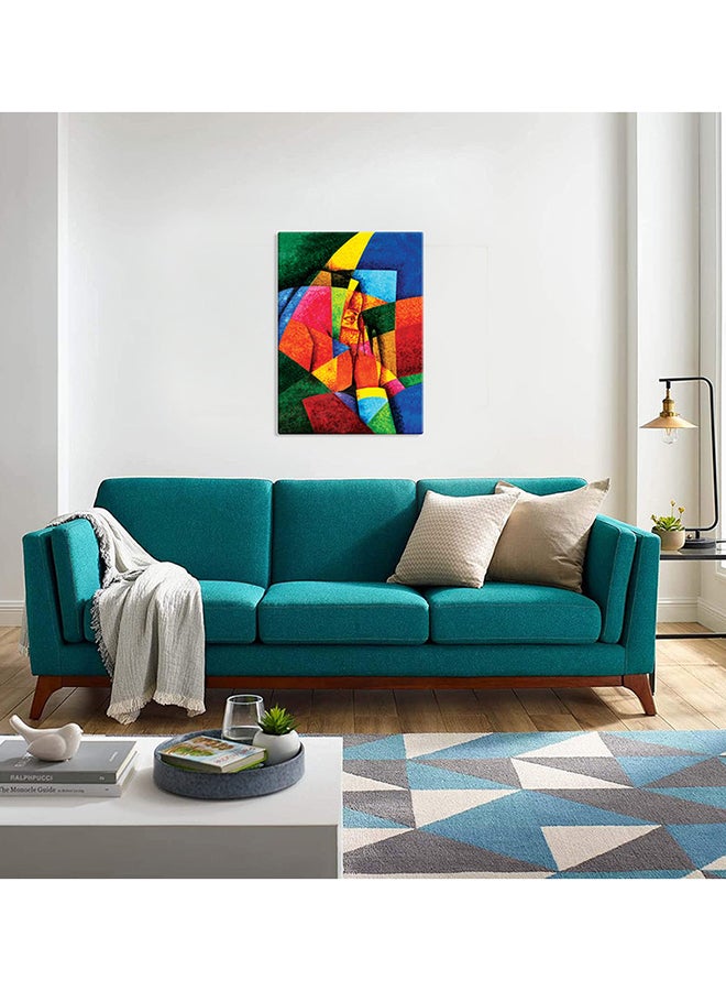 Colourful Dreams Handpainted And Canvas Printed Wall Art Limited Edition Multicolour 50 x 70cm