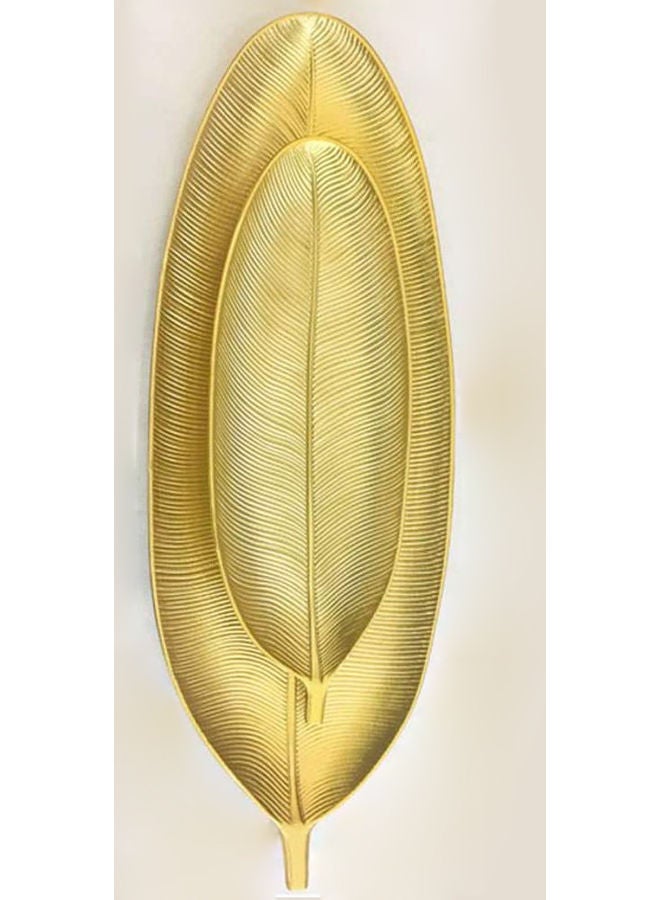 Decorative Plate Gold 59x22x3cm