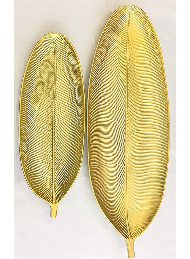 Decorative Plate Gold 59x22x3cm