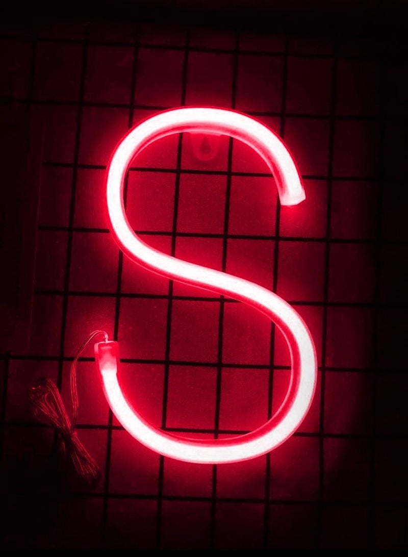 LED Neon Flex Letter Light S 30x20cm