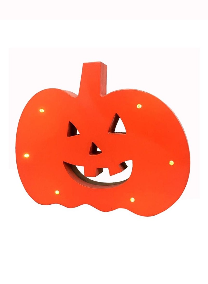 2-Piece Pumpkin and Ghost Halloween Décor with LED Lights