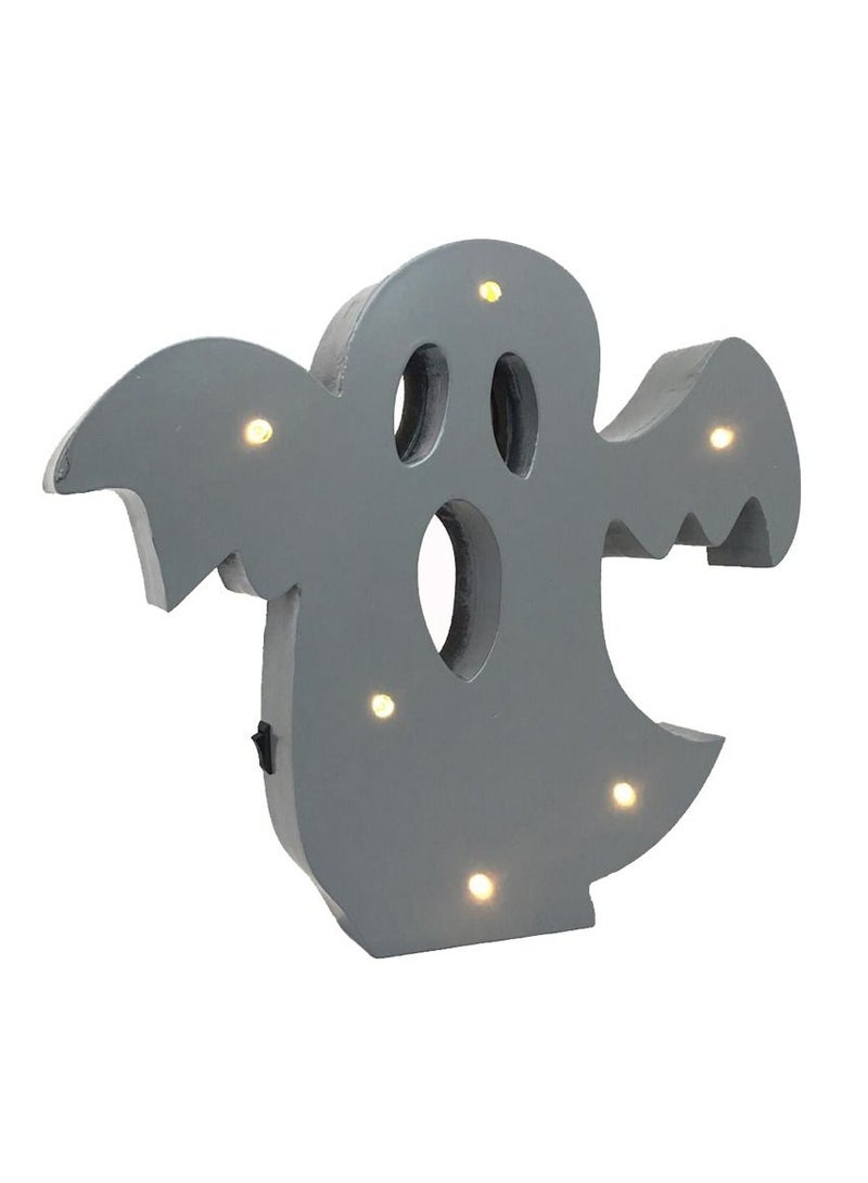 2-Piece Pumpkin and Ghost Halloween Décor with LED Lights