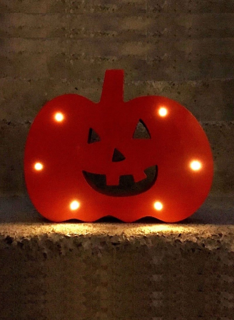 2-Piece Pumpkin and Ghost Halloween Décor with LED Lights