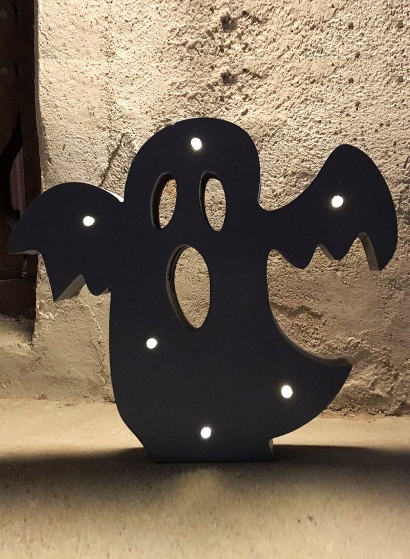 2-Piece Pumpkin and Ghost Halloween Décor with LED Lights